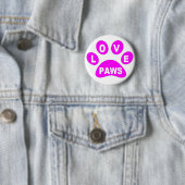 Button Love Paws on Paws roze (In situ)