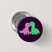 Button "Lovely Dinos" (Voorkant /achterkant)