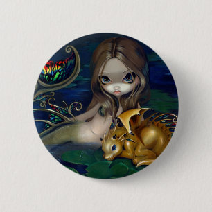 Button "Mermaid with a Golden Dragon"