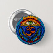 Button met 6e chakra (Voorkant /achterkant)