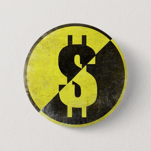 Button met de vlag van Cool Anarcho-Capitalist (Voorkant)