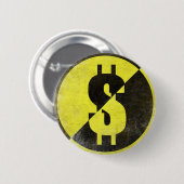 Button met de vlag van Cool Anarcho-Capitalist (Voorkant /achterkant)