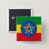 Button met de vlag van Ethiopië (Voorkant /achterkant)