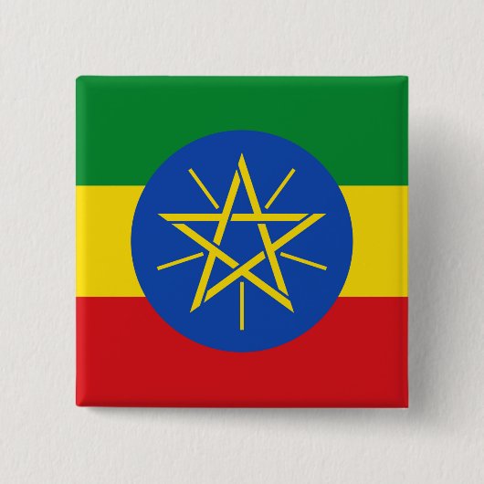 Button met de vlag van Ethiopië (Voorkant)