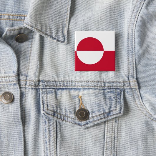 Button met de vlag van Groenland (In situ)