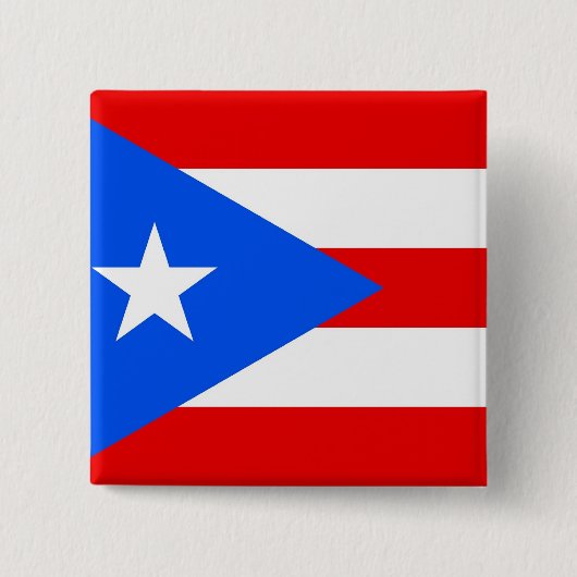 Button met de vlag van Puerto Rico (Voorkant)