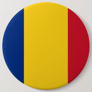 Button met de vlag van Roemenië