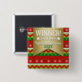 Button met een lelijke kerstbekentenis (Voorkant /achterkant)