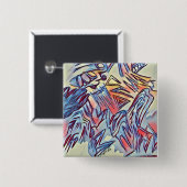 Button met gemorste gedachten (Voorkant /achterkant)