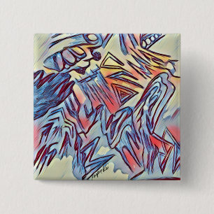 Button met gemorste gedachten