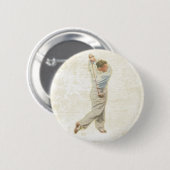 Button met  Golfspeler (Voorkant /achterkant)