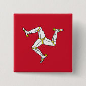 Button met Isle of Man Flag, Verenigd Koninkrijk (Voorkant)