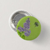 Button met lila en hommel (Voorkant /achterkant)