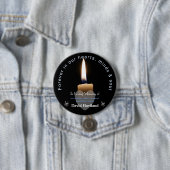Button met Lit Candle als Memorial HAMbyWG (In situ)