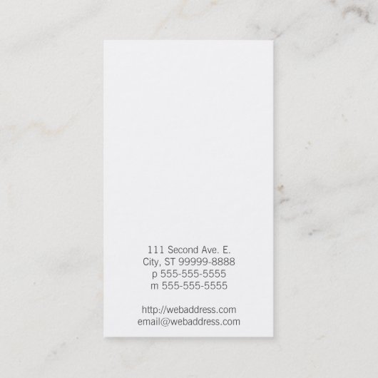 Button met opening visitekaartje (Achterkant)