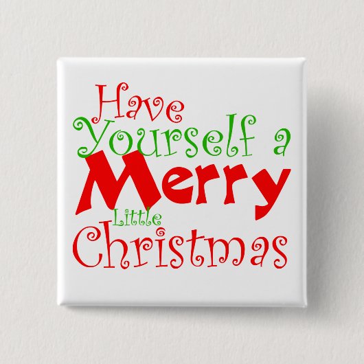 Button met prettige kerstfeestdagen (Voorkant)