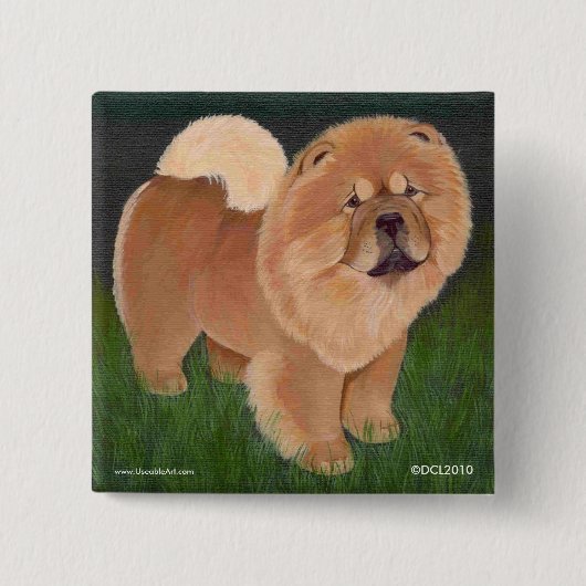 Button met rode koek (Voorkant)