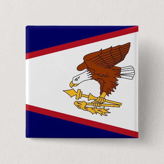 Button met vlag van Amerikaans-Samoa (Voorkant)