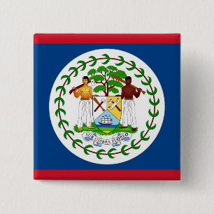 Button met vlag van Belize