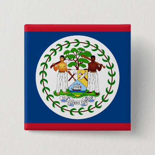 Button met vlag van Belize (Voorkant)