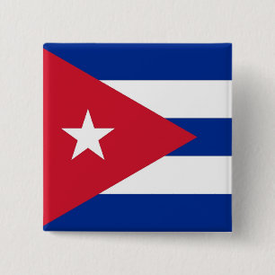 Button met vlag van Cuba