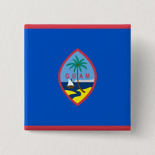 Button met vlag van Guam