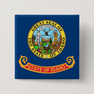 Button met vlag van Idaho