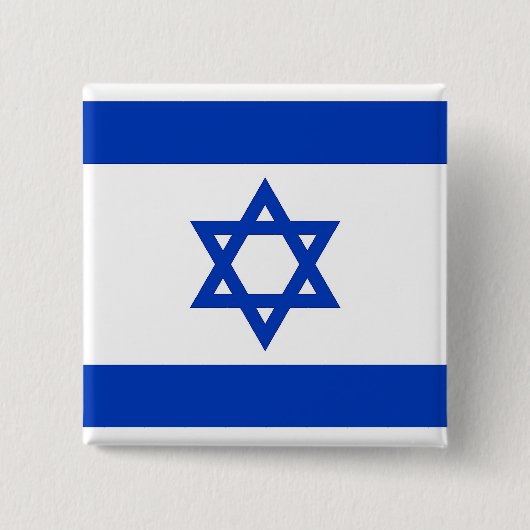 Button met vlag van Israël (Voorkant)