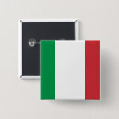 Button met vlag van Italië (Voorkant /achterkant)