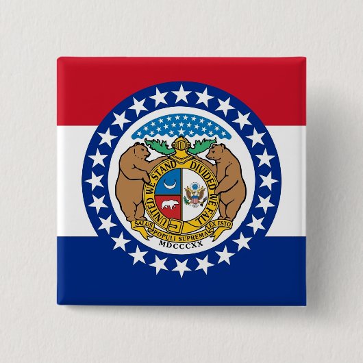 Button met vlag van Missouri (Voorkant)