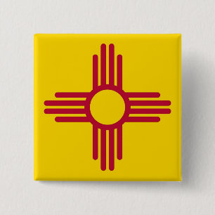 Button met vlag van New Mexico