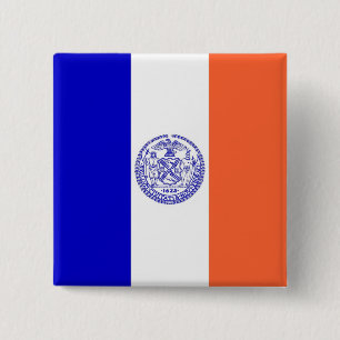 Button met vlag van New York