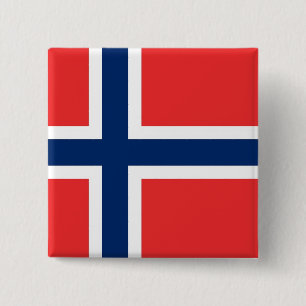 Button met vlag van Noorwegen