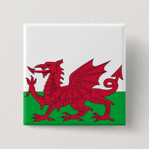 Button met vlag van Wales