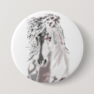 Button met witte paarden