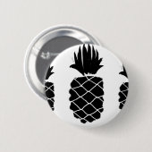 Button met zwarte ananas (Voorkant /achterkant)