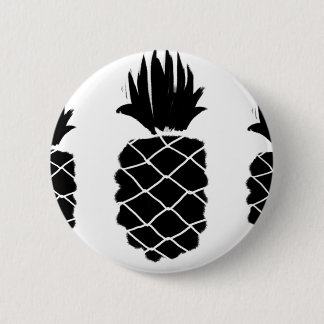 Button met zwarte ananas