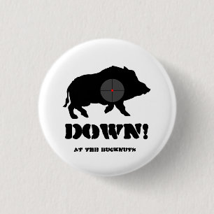 Button met zwarte hog omlaag