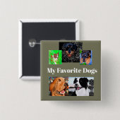 Button Mijn favoriete honden Creëer-a-button 5-pla (Voorkant /achterkant)