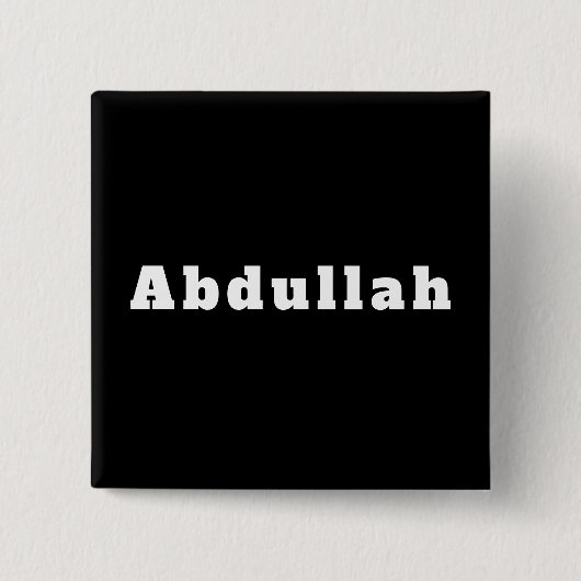 Button mit Namen Abdullah (Voorkant)