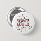 Button: Moeder van de bruid Ronde Button 5,7 Cm (Voorkant /achterkant)