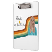 Button Mok zwart-wit en koekjesretro Klembord (Links)