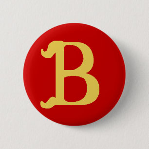 Button monogrammen met letter B
