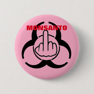 Button Monsanto Bio Hazard Flip