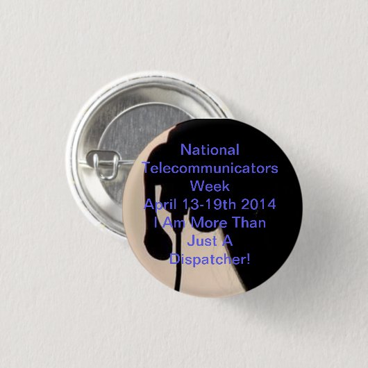 Button nationale telecommunicatieweek (Voorkant /achterkant)