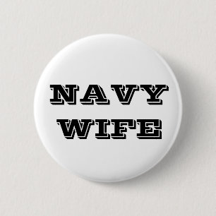 Button Navy Wife