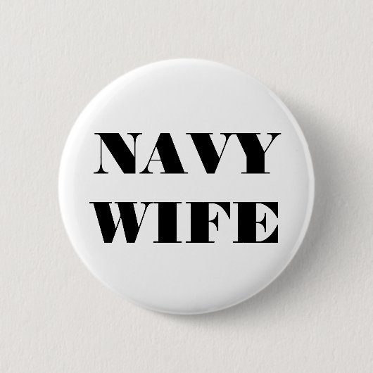 Button Navy Wife (Voorkant)