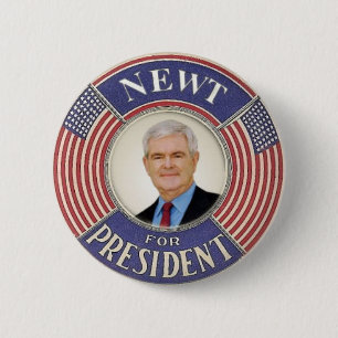 Button Newt Gingrich 2012