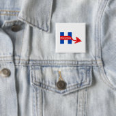 Button Nooit Hillary (In situ)