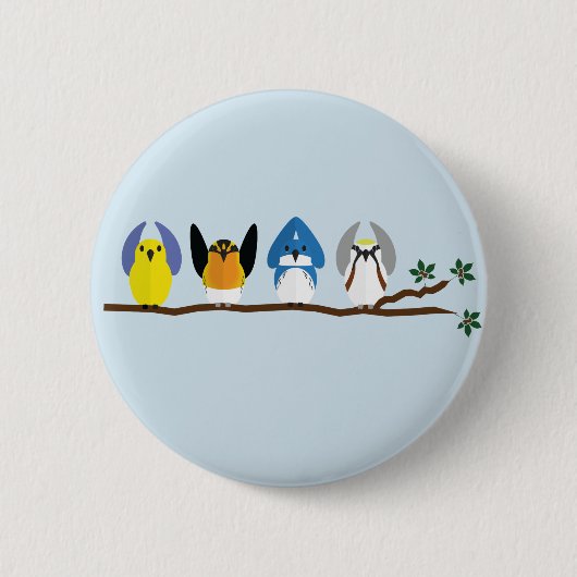 Button O-H-I-O-Warblers (Voorkant)